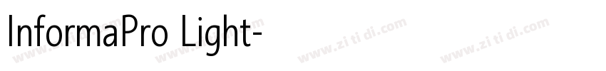 InformaPro Light字体转换